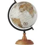 DecMode 9&#034; Brown Globe with Wood Base