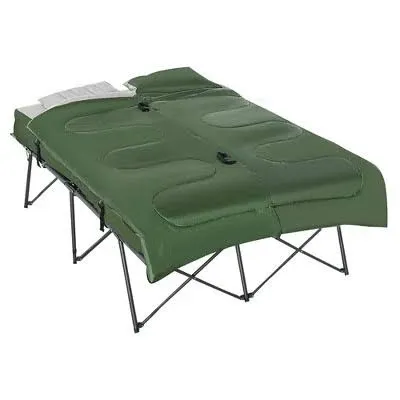 Outsunny 2-Person Folding Camping Cot Bed Set