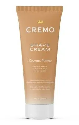 Cremo Moisturizing Formula Concentrated Shave Cream COCONUT MANGO 6 fl oz