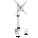 Single Monitor Desk Mount White