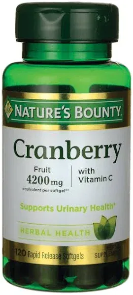 Nature's Bounty Cranberry With Vitamin C Softgels (240 g)