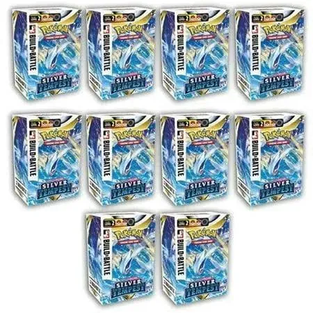 POKEMON TCG: Sword and Shield Silver Tempest Build and Battle Display (10CT