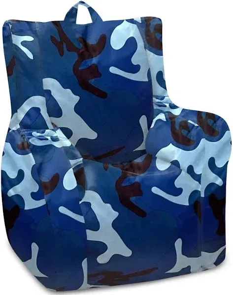 Posh Creations Pasadena Bean Bag Chair Structured Comfy Seat for Toddlers & Kids