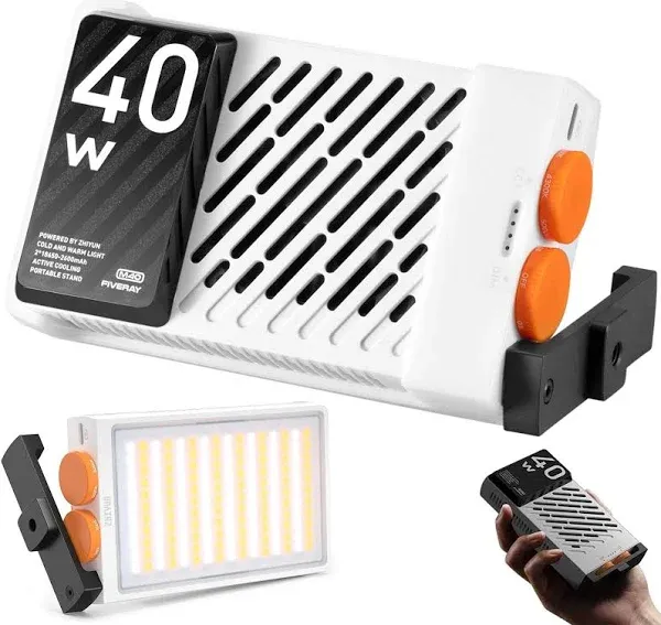 ZHIYUN FIVERAY M40 40W Mini LED Video Light 2700K ~ 6200K Pocket Light for Studio Photography Live Streaming Vlogging Portrait