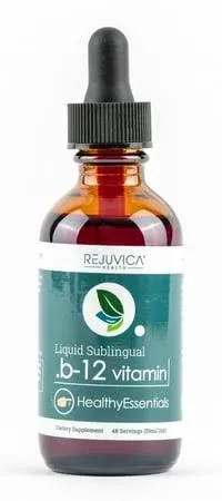 Essential B-12 Liquid B12, Supports Energy and a Healthy Nervous System - Convenient Liquid Dropper Absorbs Fast & Tastes Great - 2Pack