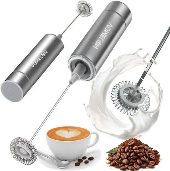 Milk Frother Handheld Battery Operated Travel Coffee Frother Milk Foamer Drink M