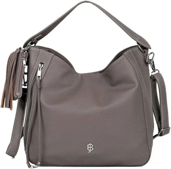 Julia Buxton Womens Pebble Vegan Leather Hobo