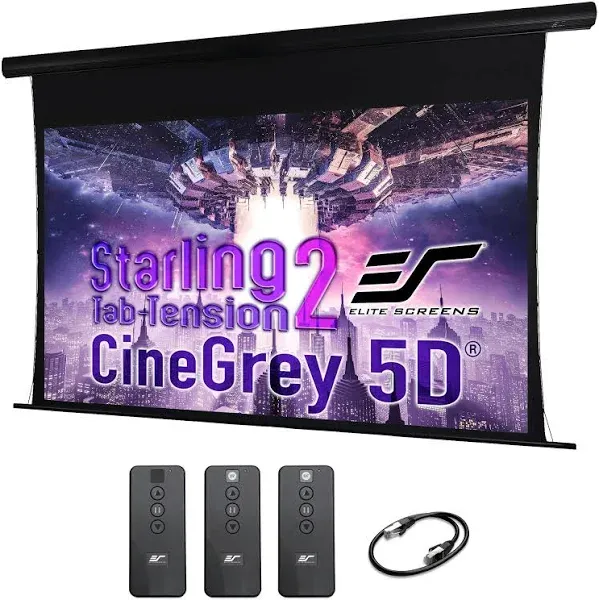 Elite Screens Starling Tab-Tension 2 STT120U2HD5-E12 120&quot; Electric Projection Screen