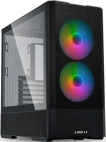 Lian Li Lancool 207 Tempered Glass ATX Mid-Tower Computer Case - Black