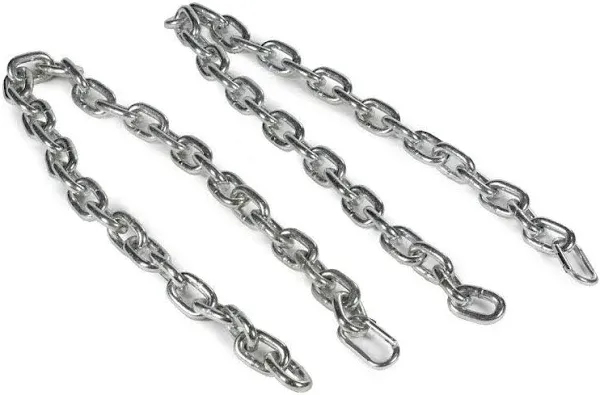 Titan Fitness Pair 6ft 3/4" Heavy Steel Chains, Weightlifting Chains for Resistance, Increase Max Reps, Build Acceleration and Speed, Barbell Accessory for Back Squat, Bench Press, Deadlift