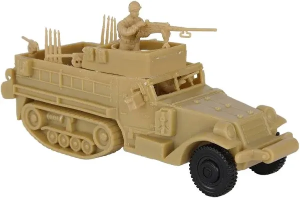 BMC CTS WW2 US M3 Halftrack Army Men Armored Vehicle