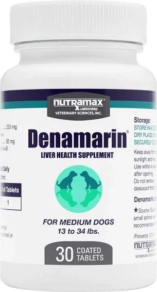 Denamarin Tablets for Medium Dogs 30 Count Bottle