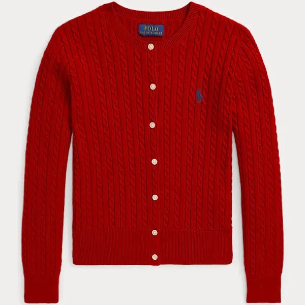 Polo Ralph Lauren Cable-Knit Cotton Cardigan Girls