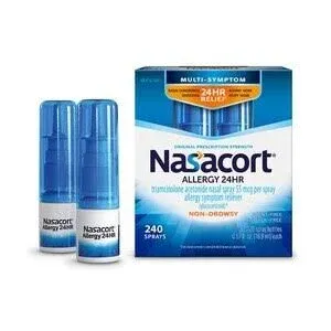 Nasacort 24HR Non-Drowsy Multi-Symptom Allergy Nasal Sprary, 120 Sprays