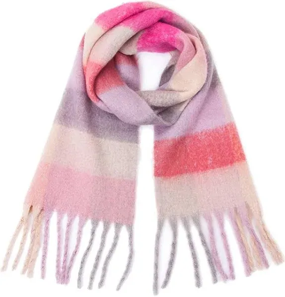 Women's Cashmere Checked Wrap Scarf