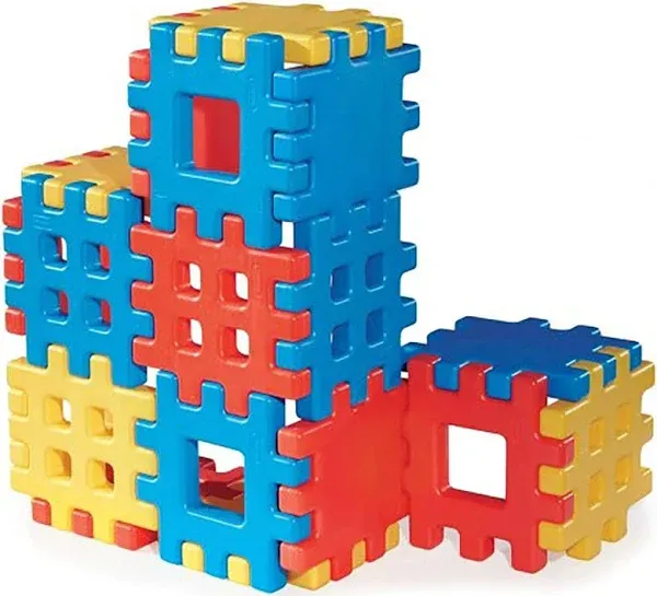 Little Tikes Big Waffle Block Set - 18 pieces, Blue/Red/Yello<wbr/>w