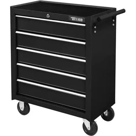 TANKSTORM Tool Chest Heavy Duty Cart Steel Rolling Tool Box 5 Drawer Cart