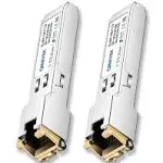 [2 Pack]1.25/2.5/<wbr/>5/10G SFP+ to RJ45 Transceiver, Copper SFP+ Module, Cat.6a/7...