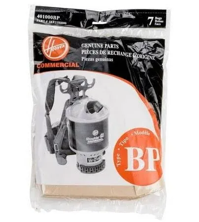 Hoover Shoulder Vac and Back Pack Type BP Bags