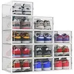 Seseno 12 Pack Shoe Organizer Storage Bins