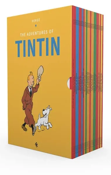 Brand New Box Set: The Adventures of Tintin Boxset 23 Books set by Herge 