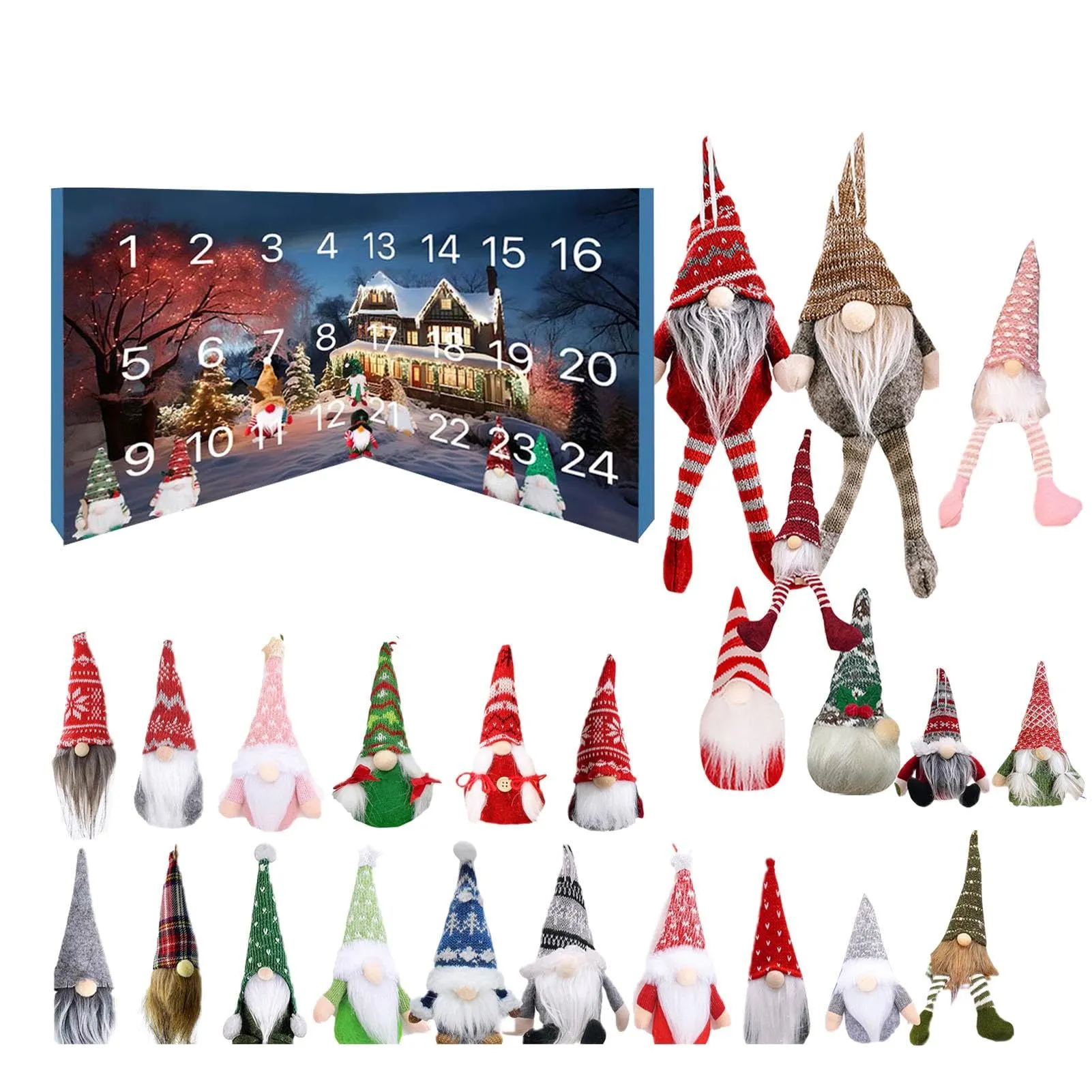 2024 Christmas Gnome Advent Calendar Christmas Arrival Calendar Children Gift