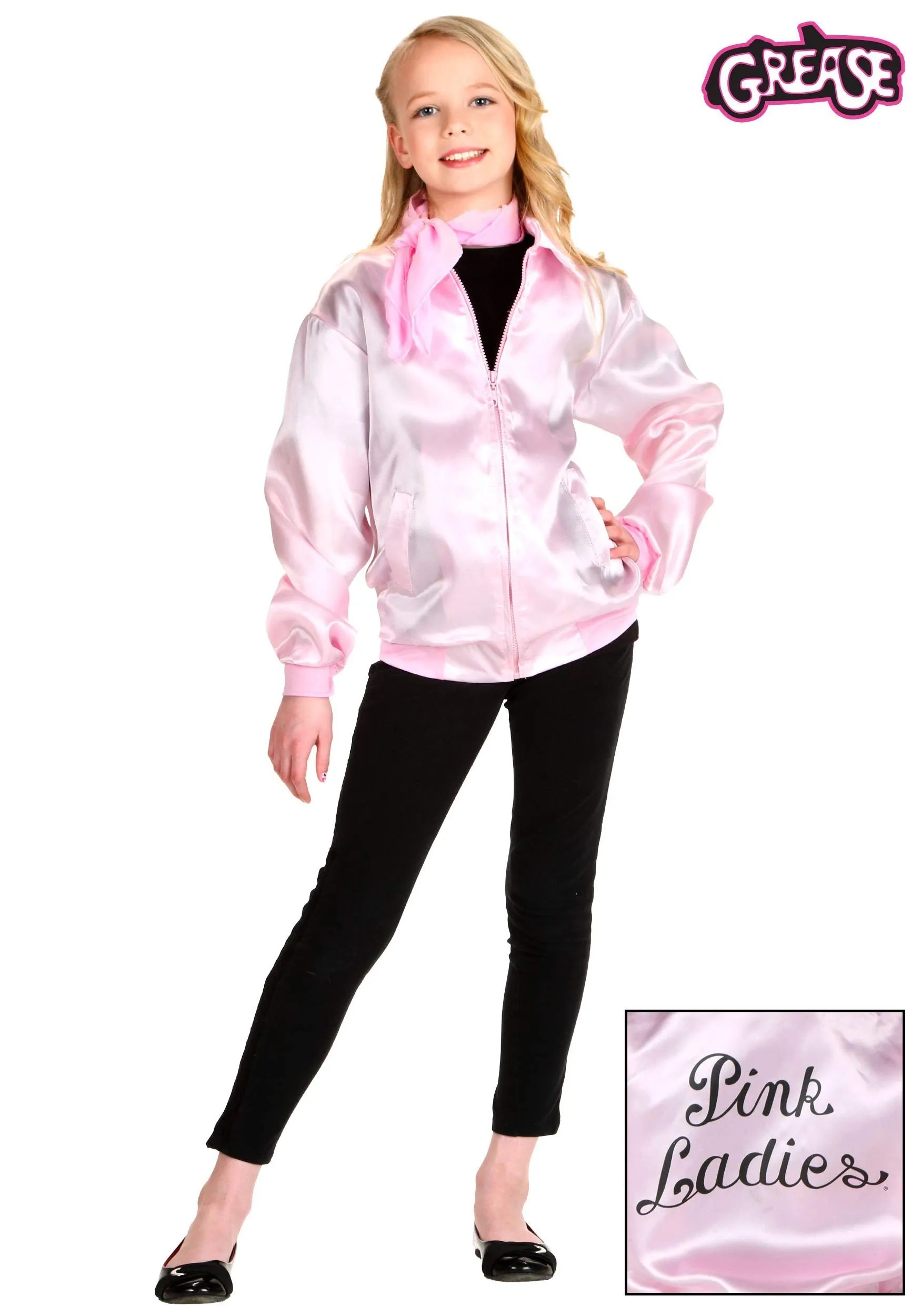 Rubie's Costume Girls Grease Jacket Costume, Large, Pink