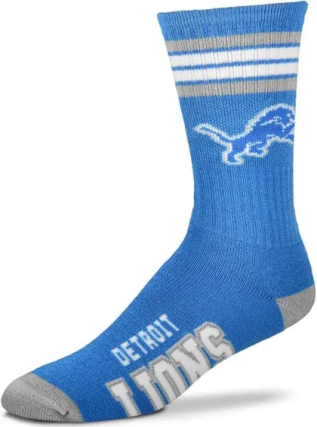 For Bare Feet Detroit Lions 4 Stripe Deuce Socks