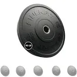 Hulkfit 2” Olympic Shock Absorbing Bumper Weight Plates - Black