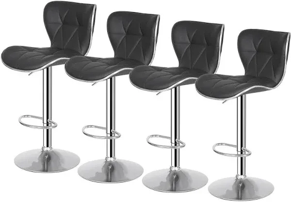 Set of 4 Adjustable Swivel Stools