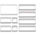 9 Pcs Stackable Drawer Organizer Trays Set, Multifunctiona<wbr/>l Stackable White