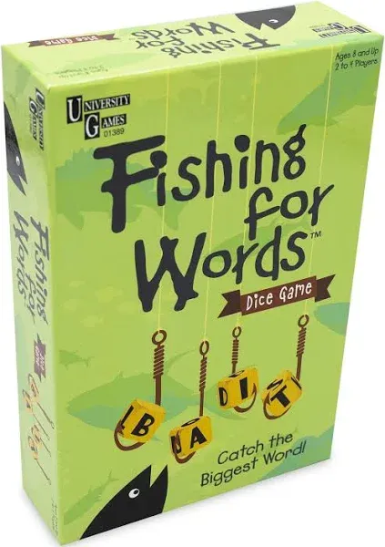 Fishing For Words Dice Game