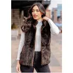 Fabulous Furs Signature Faux-Fur Vest Inclusive Sizing - Sable