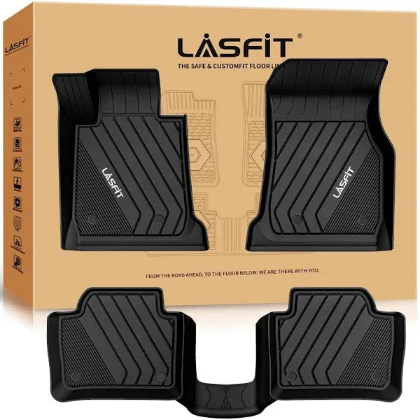 Lasfit Floor Mats 2013-2018 for BMW 3 Series 320i 328d 328i 330e 330i 335i 340i RWD & Sedan OnlyNot for 335is, X-Drive, GT Custom Fit TPE All Weather