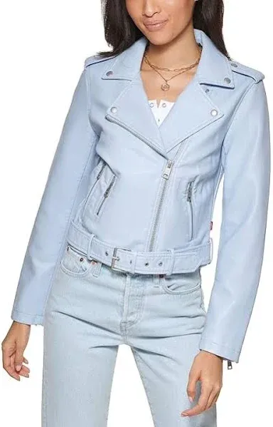 Levi's Women's Belted Faux Leather Moto Jacket