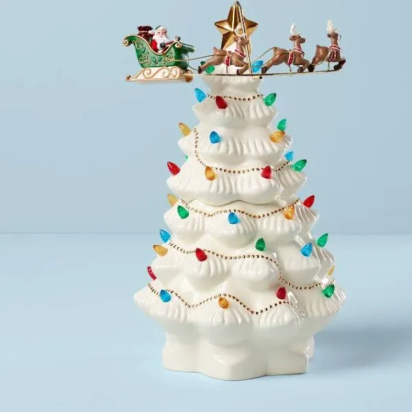 Lenox Treasured Traditions Tree with Flying Santa