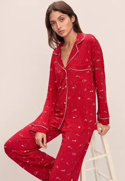 Eberjey Women's Gisele Long Printed PJ Set