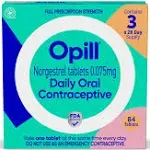 Opill Daily Oral Contraceptive, Birth Control Pill, 84 Day Supply | Female Contraceptive - 84 ct | CVS