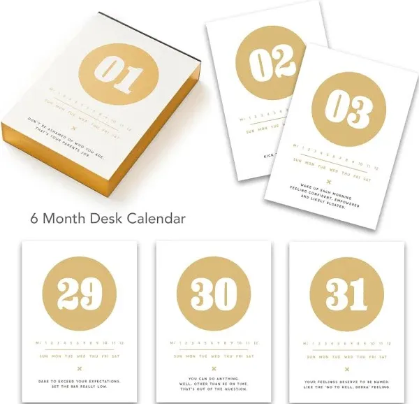 Galison, Brass Monkey Make My Day Desk Calendar