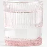 Fortessa Fashion Glass Noho Pink Double Old Fashioned 9.85oz