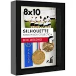 Americanflat 8x10 Shadow Box Frame with Soft Linen Back - Perfect to Display Mem