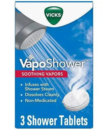 Vicks VapoShower Soothing Vapors Shower Tablets, 5 CT