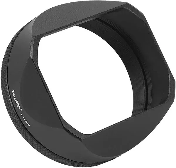 Haoge Lh-x54w Square Metal Lens Hood for FUJIFILM Fuji X100V Camera