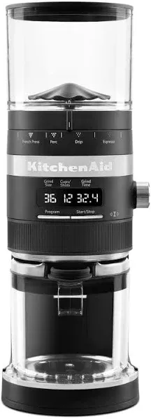 KitchenAid Burr Coffee Grinder in Onyx Black