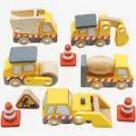 Le Toy Van Construction Toy Cars, Trucks & Diggers-7 Piece (W:8.5 x D: