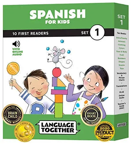 Language Together Spanish for Kids Set 1 : 10 First Reader Books with Online...