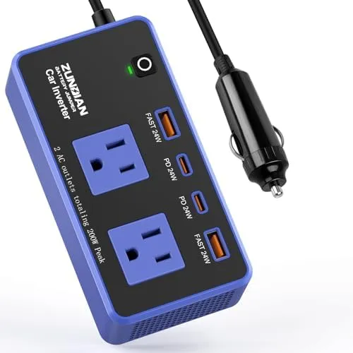 200W Car DC Power Inverter 12V to 110V AC Inverter Car Inverter Charger with P