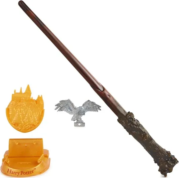 Harry Potter, 12-inch Magical Collector Harry Potter Wand with Stand &amp; Die-ca...