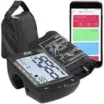 Vive Health Blood Pressure Monitor Compatible with Smart Devices Black