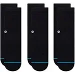 Stance Icon Kids Black Crew Socks 3 Pack K556A20ICO-BLK